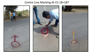 N.Center-Line Marking at Ch 18+187